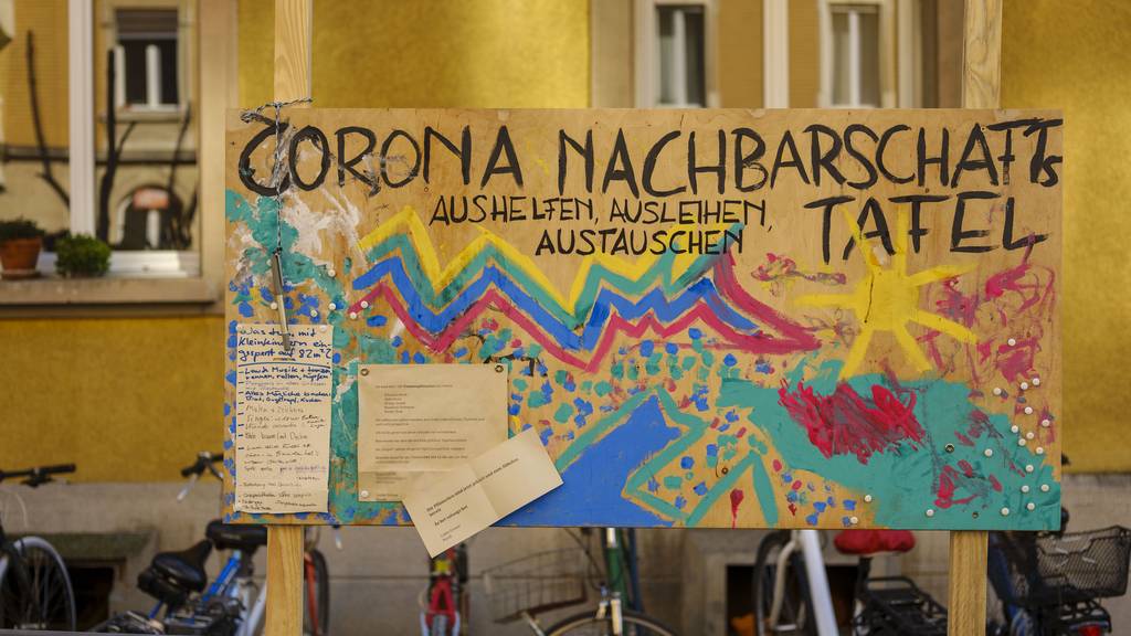 Die Solidarität in Schweizer Quartieren war während des Lockdowns gross.