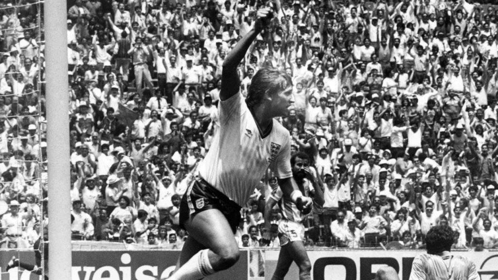 Dreht nach dem 3:0 gegen Paraguay an der WM 1986 jubelnd ab: Gary Lineker