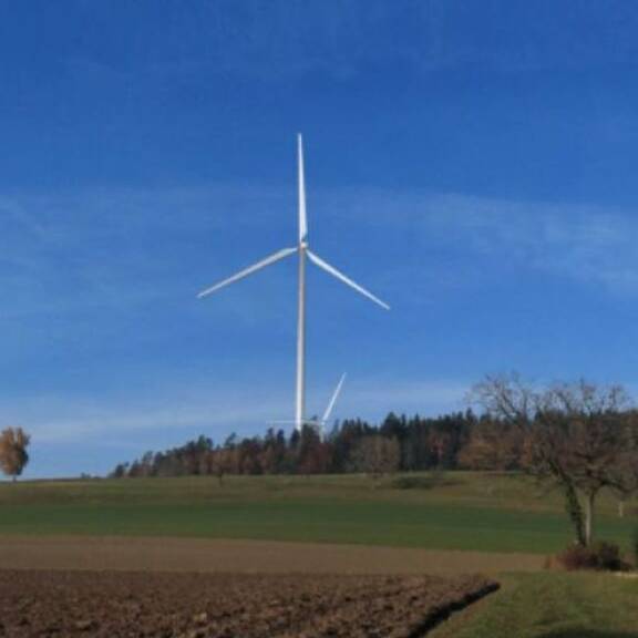 Projekt für acht grosse Windräder auf dem Wellenberg in Thundorf