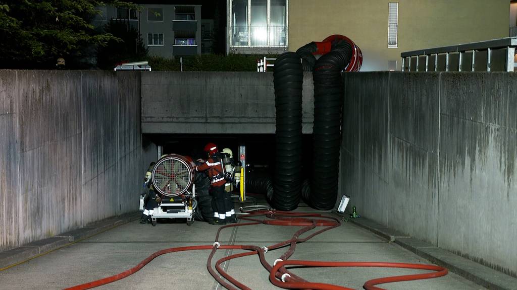 Brand in Tiefgarage hinterlässt grossen Schaden