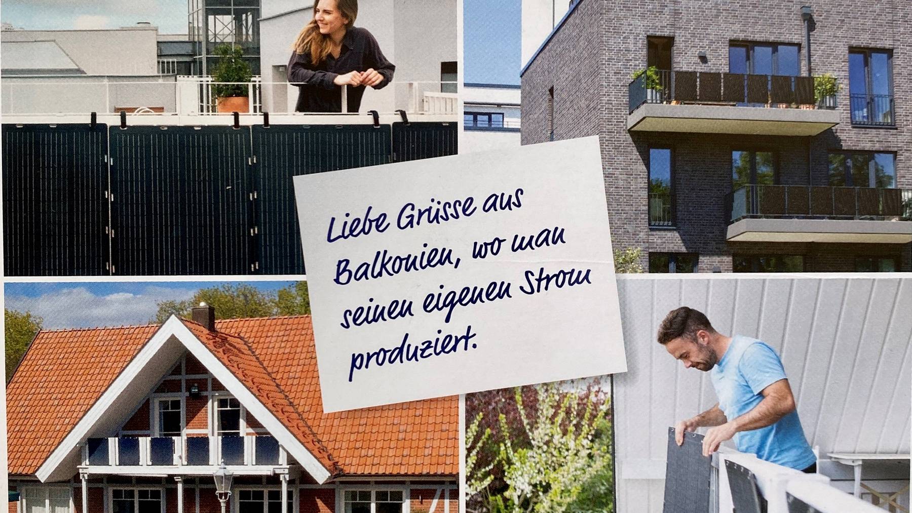 Regio Energie Solothurn Werbung Mini-Solaranlagen Balkon