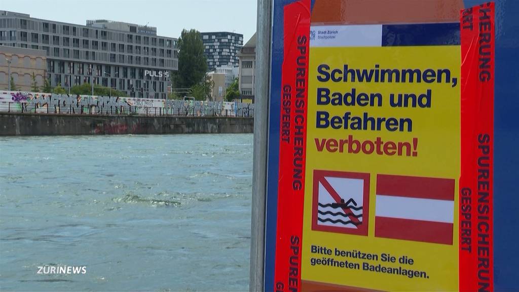 Böötler und Schwimmer in Zürich leben gefährlich