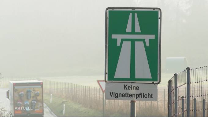 Strassenabschnitt Aarau-Hunzenschwil: Wurde dort das Vignetten-Schild vergessen?