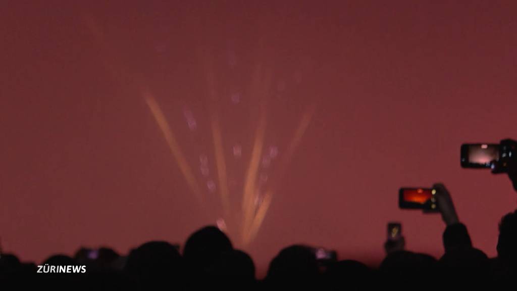 Feuerwerk in Zürich war bloss zu hören