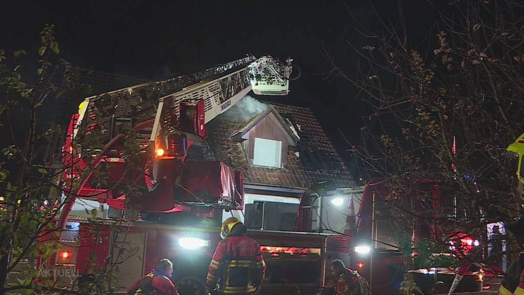 Unglück: Ein Brand in Möriken verursacht einen grossen Sachschaden