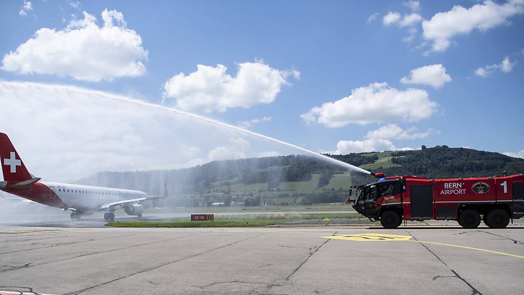 Im Juli 2020 herrschte in Bern-Belp noch Freude, als der erste FlyBAIR-Flug in Richtung Mallorca abhob.