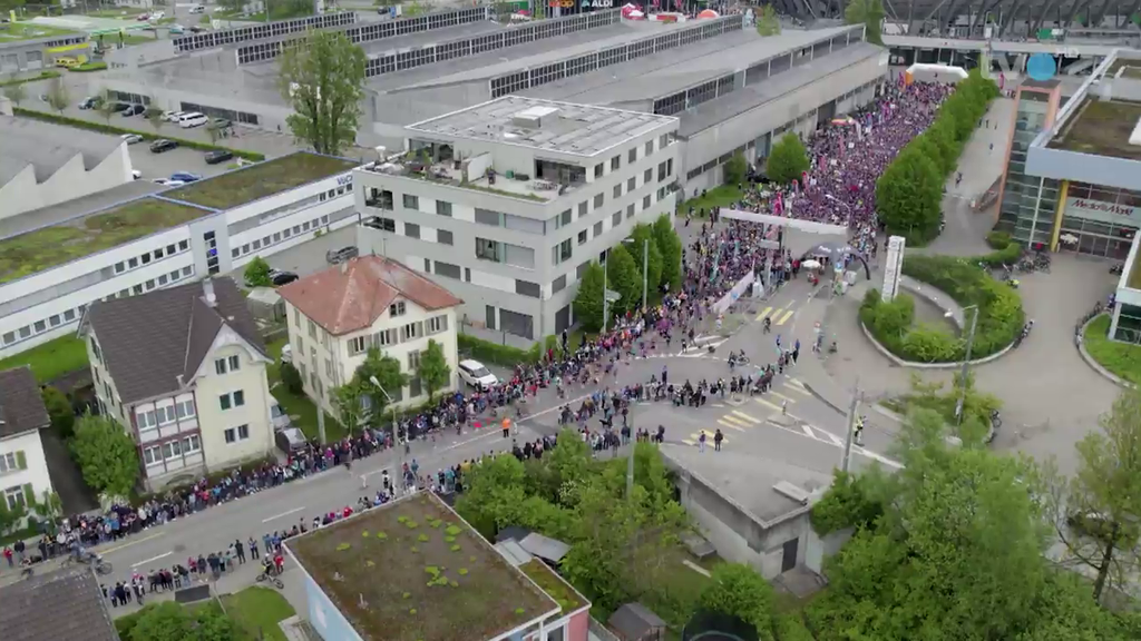 Auffahrtslauf 2023: Tausende rennen in St.Gallen um die Wette