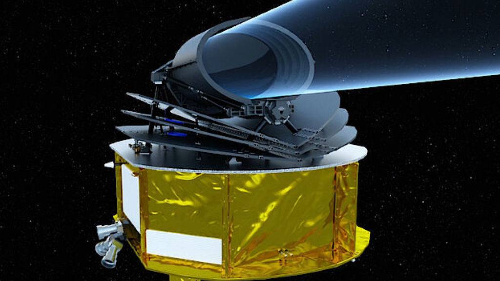 Das Weltraumteleskop Ariel soll ab 2029 Informationen über Exoplaneten sammeln. (ESA)