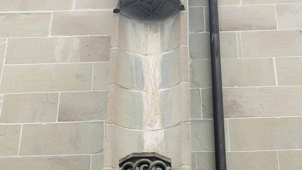 Eine Nische an der Kirche St. Oswald, die noch länger leer bleiben wird.