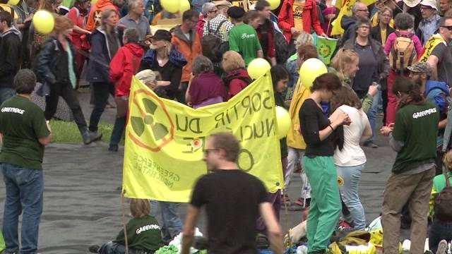 Demo gegen Atomenergie