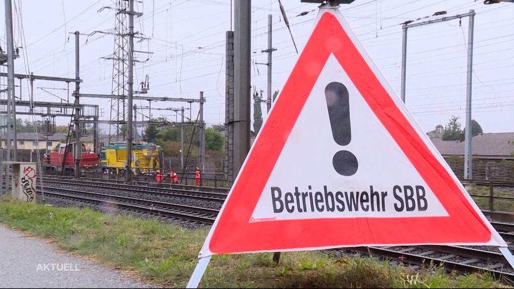 Nach Bagger-Unfall: Erneute Panne bei SBB-Bauarbeiten