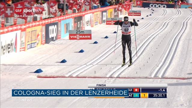 Dario Cologna gewinnt zweite Etappe