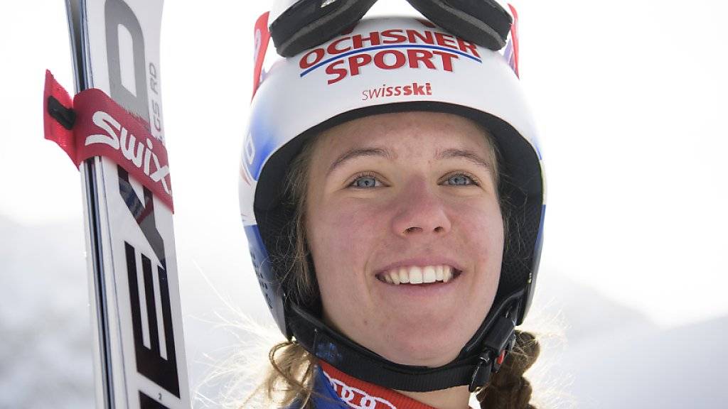 Die 17-jährige Walliserin Camille Rast schaffte in Kvitfjell erstmals im Europacup den Sprung aufs Podest