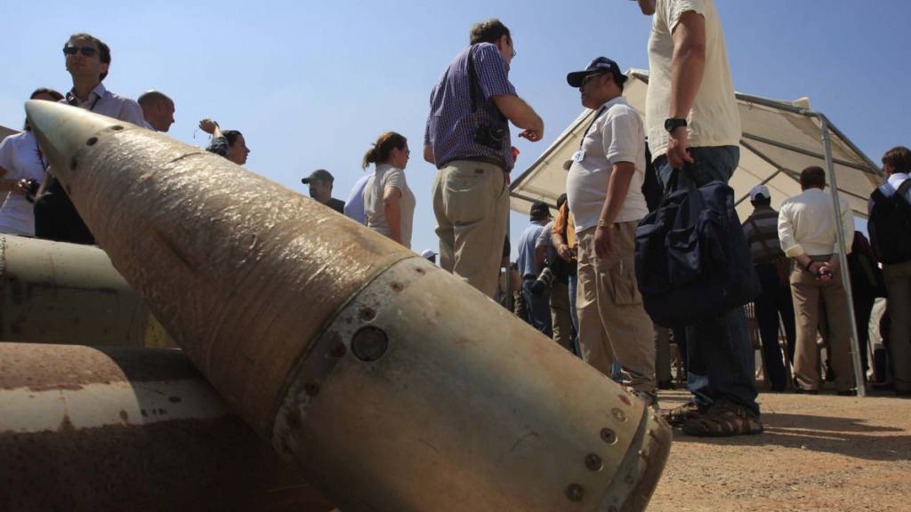 ARCHIV - Die US-Regierung will der Ukraine Streumunition zur Verteidigung gegen Russland liefern. Foto: Mohammad Zaatari/ap/dpa