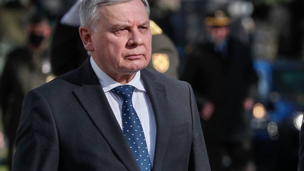 ARCHIV - Andrij Taran, Verteidigungsminister der Ukraine, vier weitere Mitglieder des Kabinetts wurden entlassen. Foto: Gleb Garanich/Pool Reuters/AP/dpa