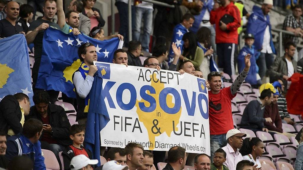 Die Fans freuts: Der Kosovo wurde von der UEFA und FIFA aufgenommen
