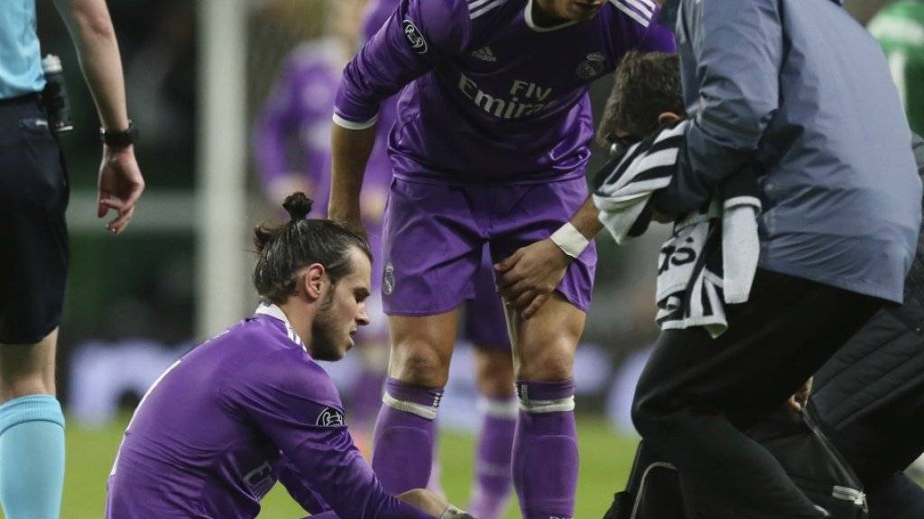 Reals Gareth Bale verletzte sich am letzten Dienstag im Champions-League-Spiel bei Sporting Lissabon (2:1) am Knöchel