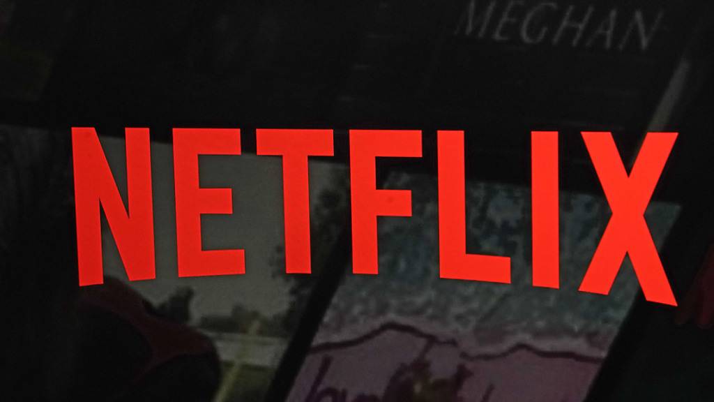 Das Netflix-Logo auf der Website des Unternehmens.