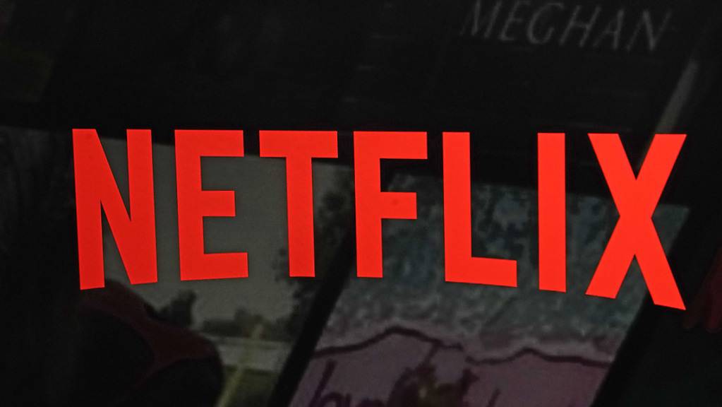 Das Netflix-Logo auf der Website des Unternehmens.