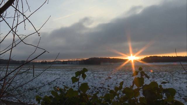 Eisiger Morgen auch im Flachland