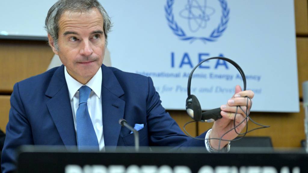 ARCHIV - Rafael Mariano Grossi, Generaldirektor, Internationale Atomenergie-Organisation (IAEO), spricht bei der Frühjahrstagung der Internationalen Atomenergiebehörde (IAEA). Foto: Roland Schlager/apa/dpa