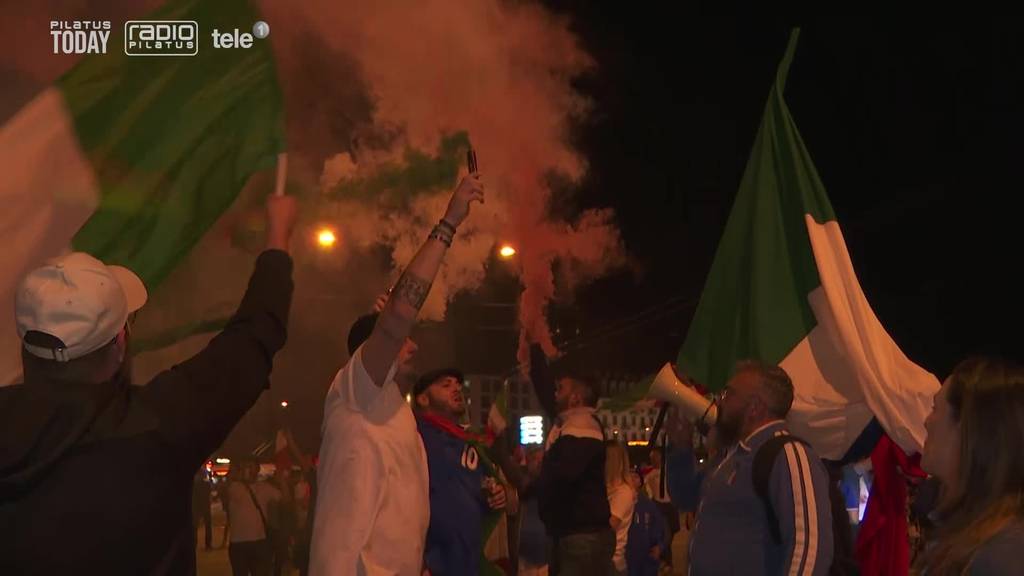 Italien-Fans völlig aus dem Häuschen: So wurde in Luzern gefeiert