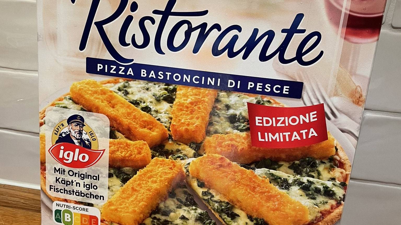 Fischstäbchen-Pizza Dr. Oetker