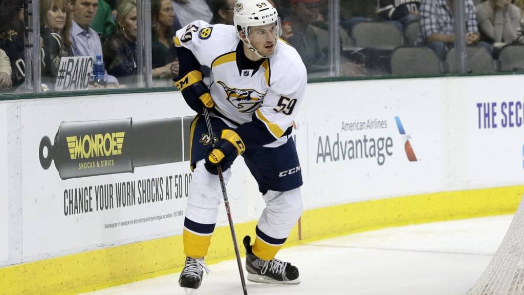 Nashvilles Captain Roman Josi trainiert im Juli in Freiburg