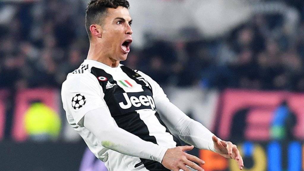 Cristiano Ronaldo feierte seine drei Tore im Rückspiel gegen Atlético Madrid