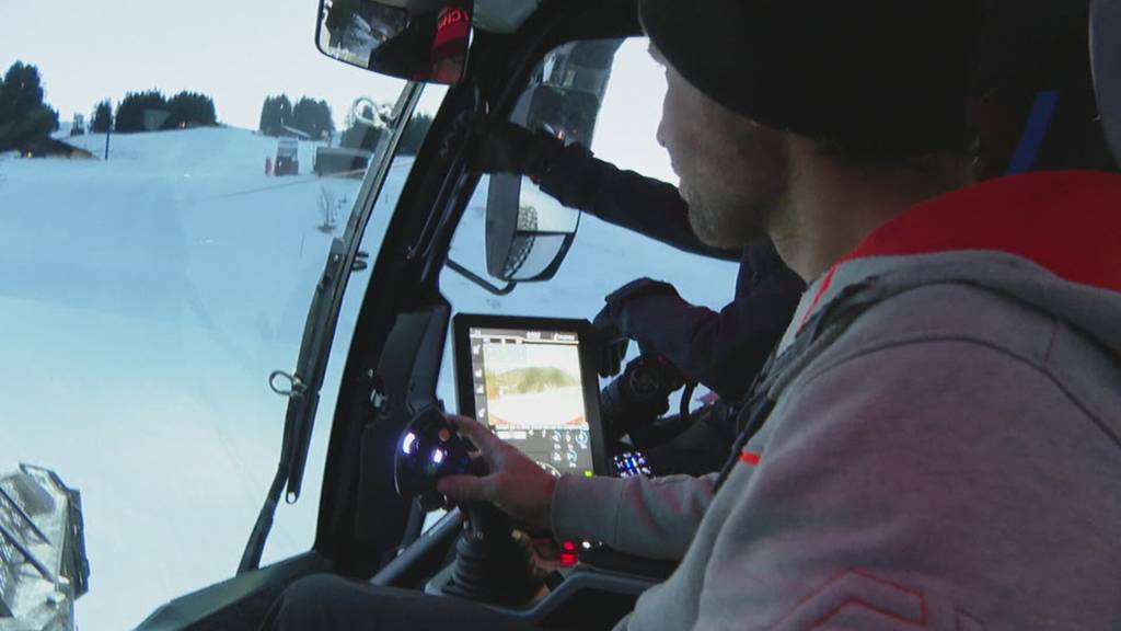 Der Pistenfahrer vom Chuenisbärgli in Adelboden