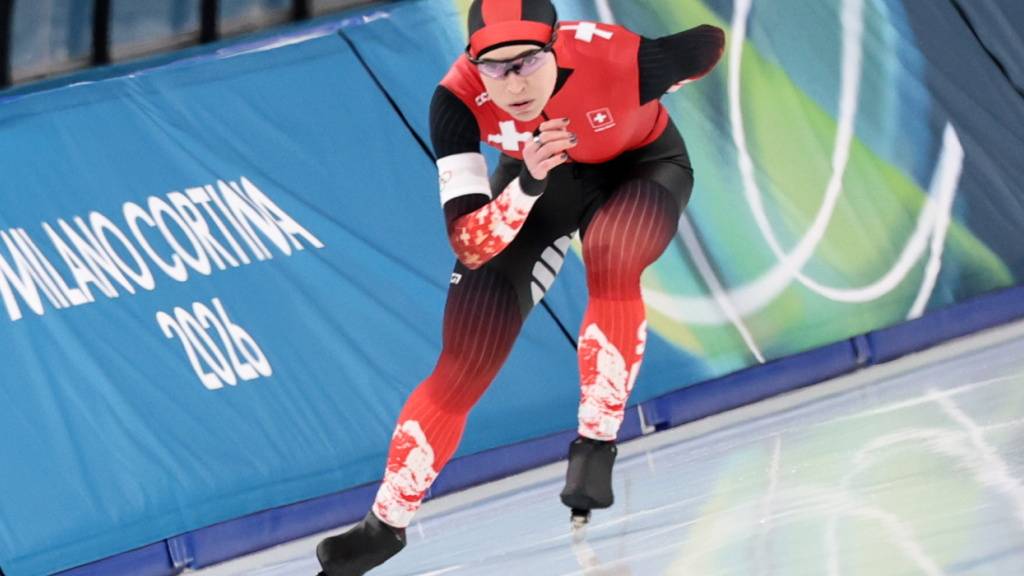 Kaitlyn McGregor auf dem olympischen Eis in Mailand