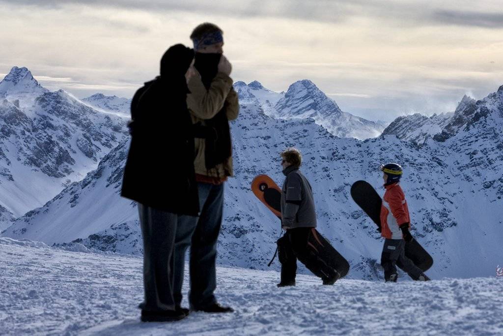 In Arosa wird das Snowboard immer unbeliebter. (Archiv)