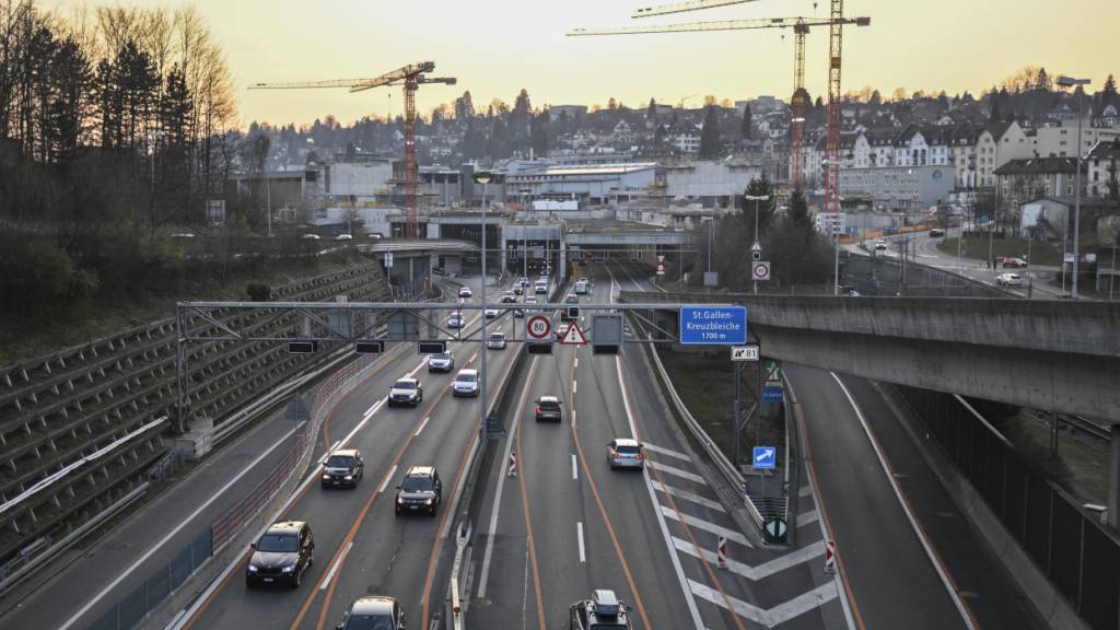 Der Ausbau der St. Galler Stadtautobahn ist im letzten November an der Urne gescheitert. In welcher Form das Projekt wieder aufgenommen wird, ist offen. (Archivbild)