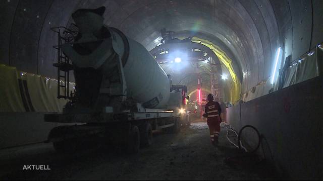 Gefährliche und anstrengende Tunnelarbeit im Eppenberg