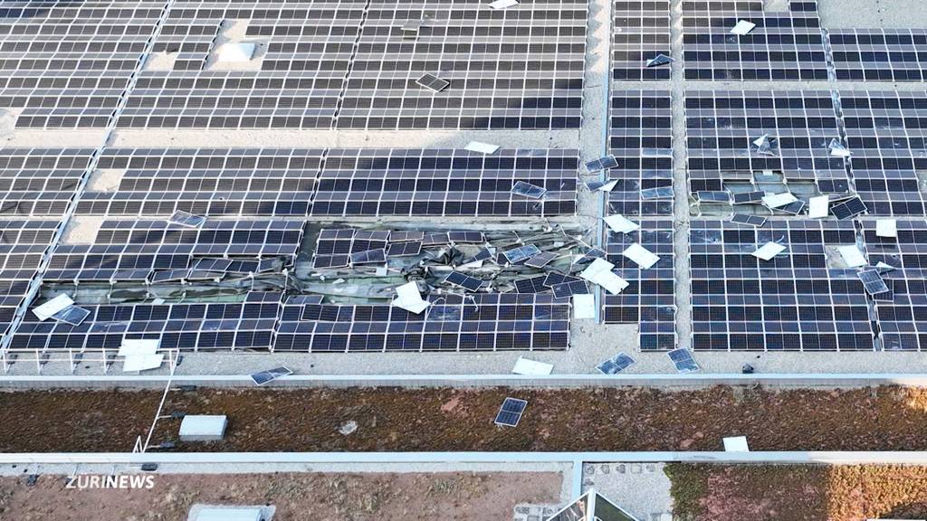 Solarpanels eines Einkaufszentrums in Schaffhausen sind explodiert