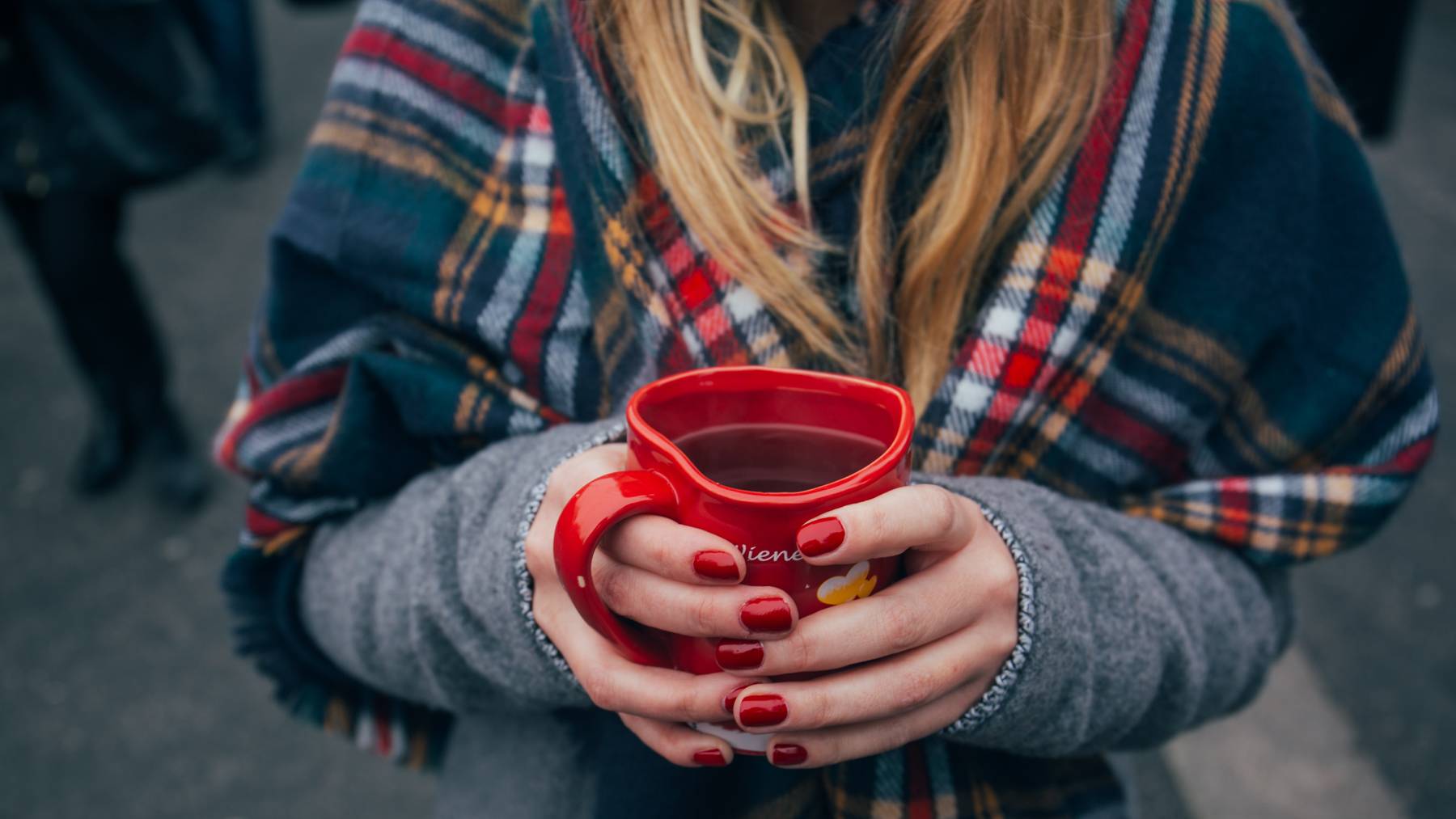 Glühwein trinken