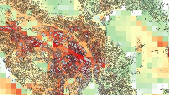 Forscher erstellen Wärmekarte von Zürich