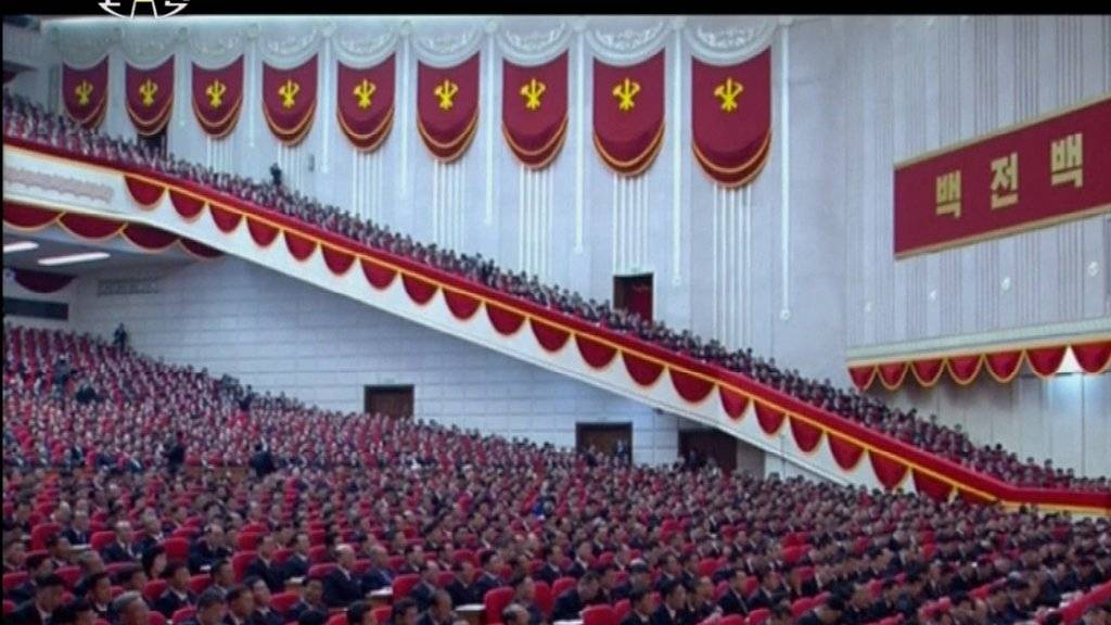 Beschluss der Arbeiterpartei in Nordkorea: Beim Kongress wurde der Ausbau der Atomwaffenkapazitäten des Landes abgesegnet.