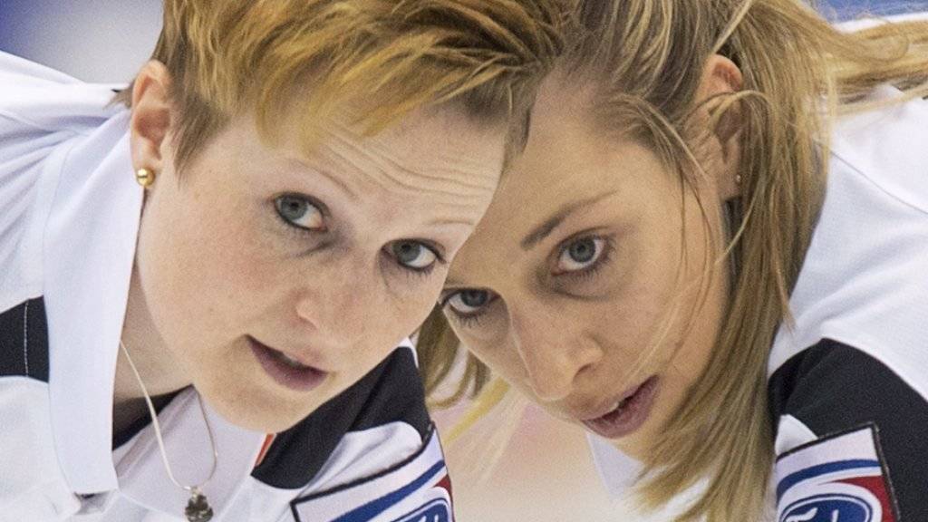 Das erfahrene Wischer-Team der Schweizerinnen: Franziska Kaufmann (links) und Christine Urech