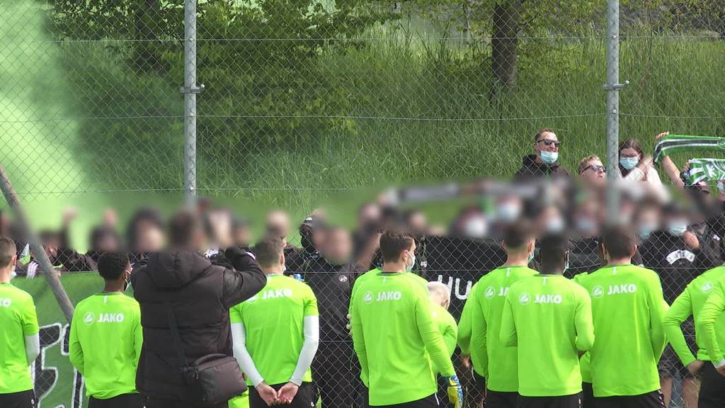 Cupfinal: FCSG trainiert im Pyrorauch die letzten Torschüsse