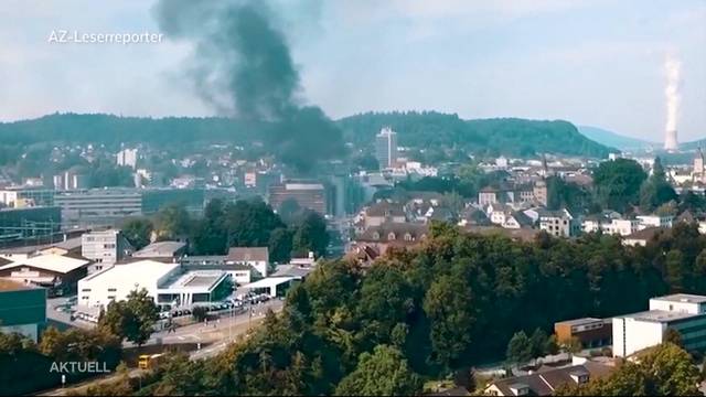 Grossbrand in Aarau verursacht mindestens 300'000 Franken Schaden