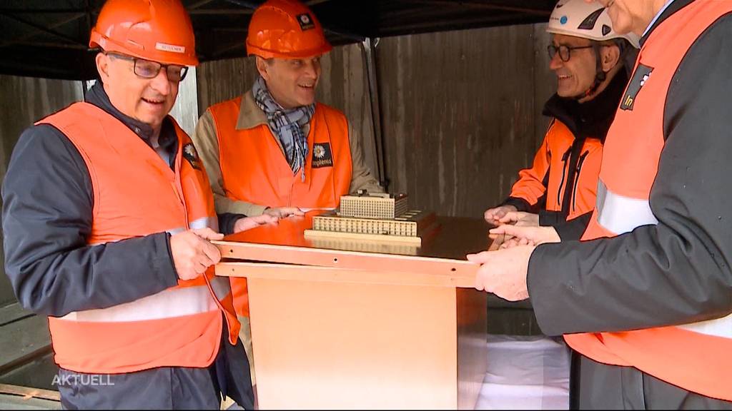 Heute war die Grundsteinlegung für das Neubauprojekts des Kantonsspitals Aarau