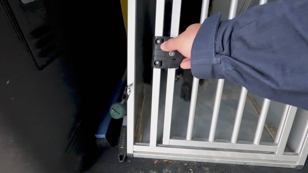 Noch jung, aber schon im Training: Polizeihund Vocs bereitet sich auf seinen späteren Einsatz vor