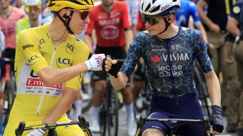 Standen sich zuletzt an der Tour de France im vergangenen Sommer gegenüber: Tadej Pogacar und Jonas Vingegaard