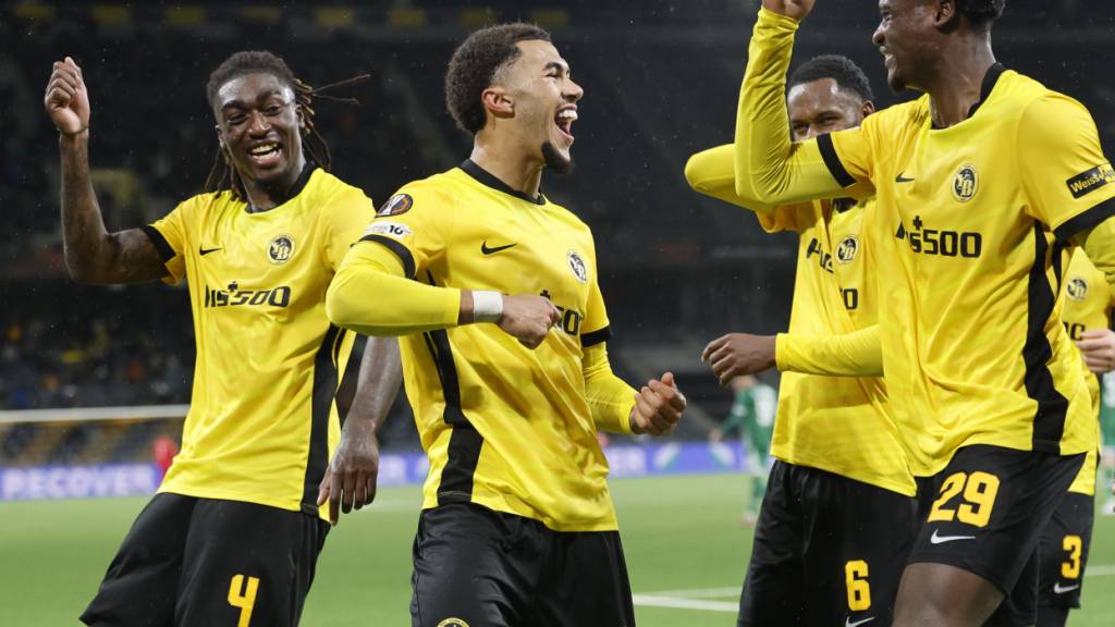 Die Young Boys jubeln über einen 3:2-Sieg