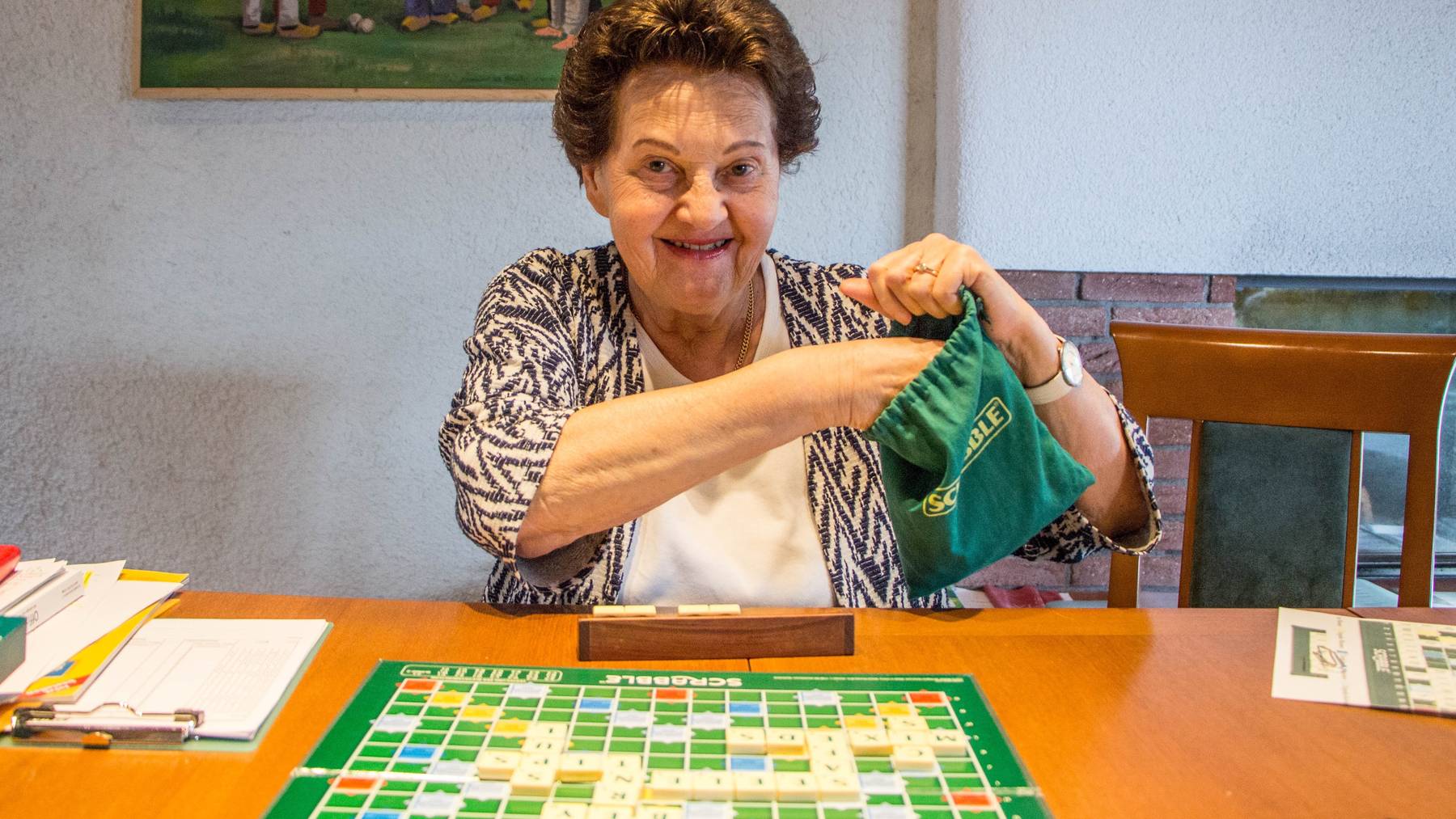 Blanca Gröbli-Canonica hat einen riesigen Wortschatz, der sie zu einer der besten Scrabble-Turnierspielerinnen macht.