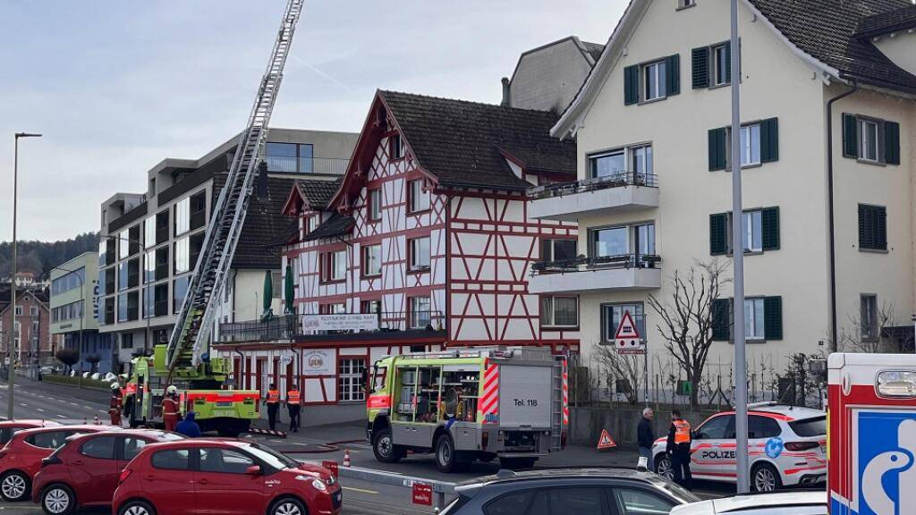 An der Seestrasse in Wädenswil ist es am Donnerstagnachmittag zu einem Wohnungsbrand gekommen.