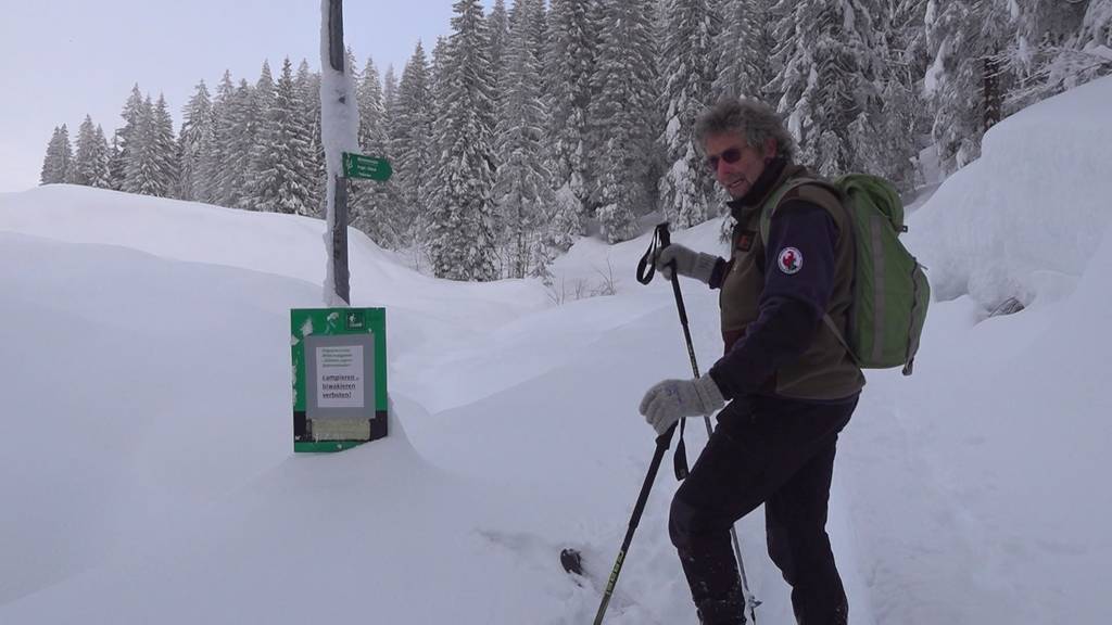 Alltag Schnee: im Einsatz für die Wildtiere