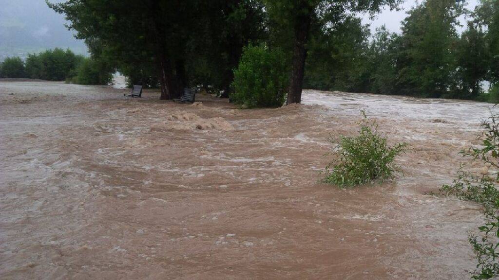 Die Sitter im Kanton Thurgau führt derzeit Hochwasser. Alertswiss hat eine entsprechende Warnung herausgegeben. (Archivbild)