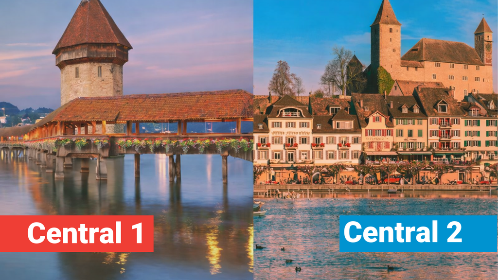 Höre ich Central 1 oder 2?